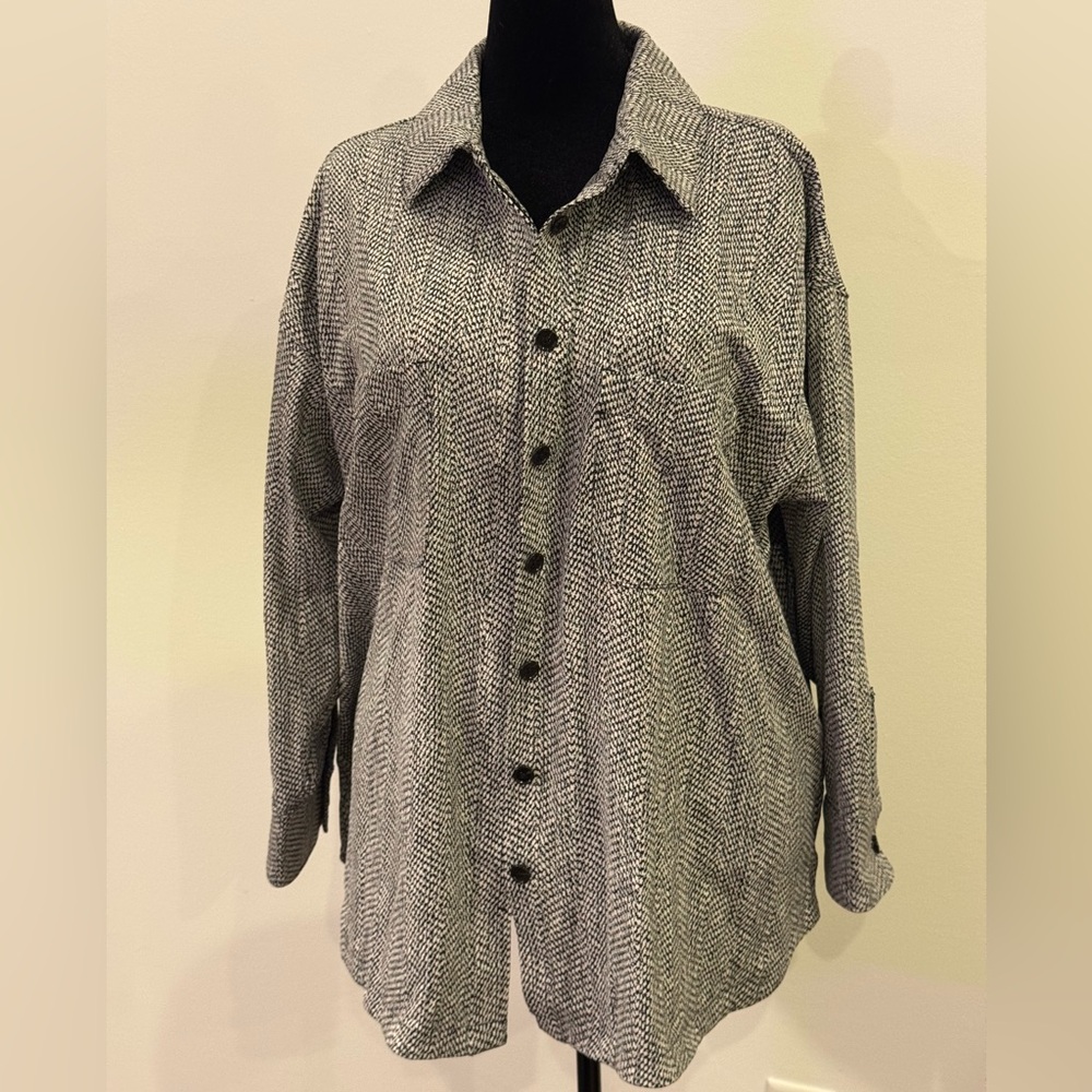 REDUCED!  Athleta Textured Shirt Jacket 2X